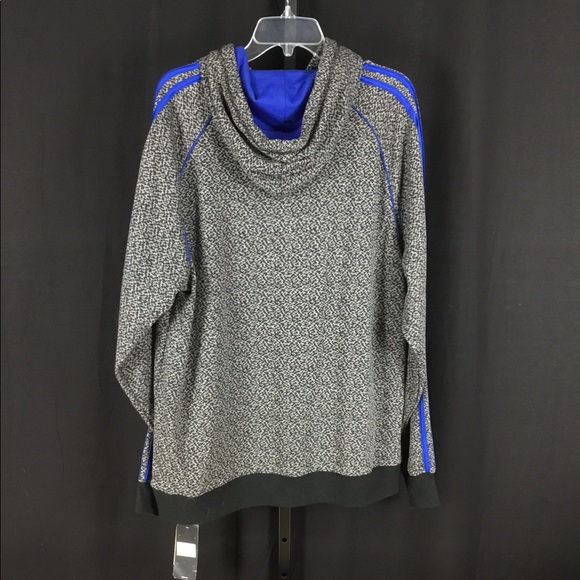 Adidas NBA NY Knicks pullover hoodie Gray Blue NWT - Picture 4 of 7